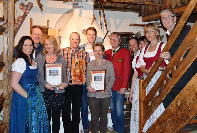 Gertraud Lankmaier – TVB St. Michael, Familie Baucks mit Sohn Carl,  Markus und Gunda Blind, Andreas Walcher – TVB St. Michael, Vierklang Lungau – Hutter Christian, Margit Rüssel,  Martina und Reinhard Obermayer | Foto: TVB St. Michael