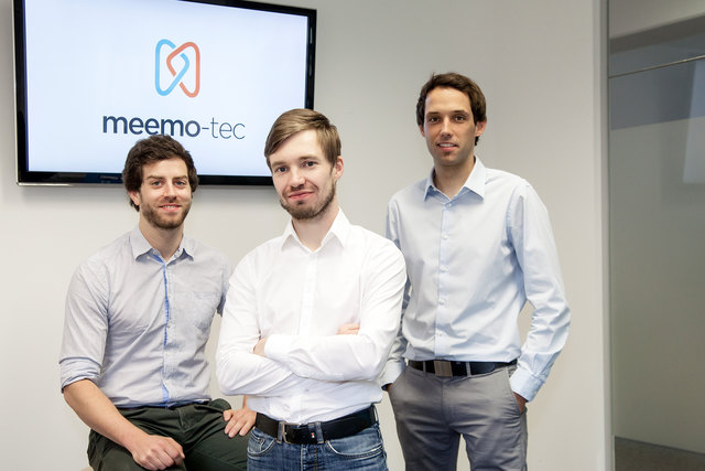 "Helles" Trio: Christian Pendel, Manfred Weiss und Ralph Gruber (v. l.) haben meemo-tec gegründet.