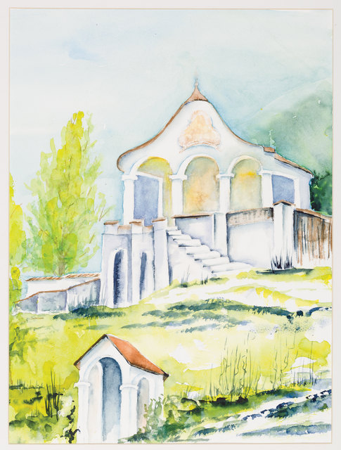 Kalvarienberg, Aquarell, Helga Kaneider | Foto: Julian Raggl