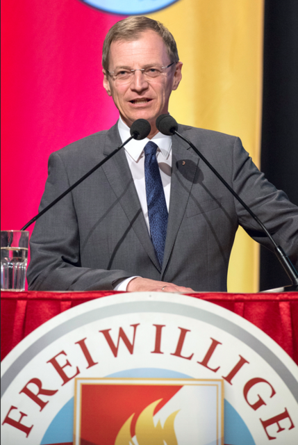 Designierter Landeshauptmann Thomas Stelzer war zu Gast.