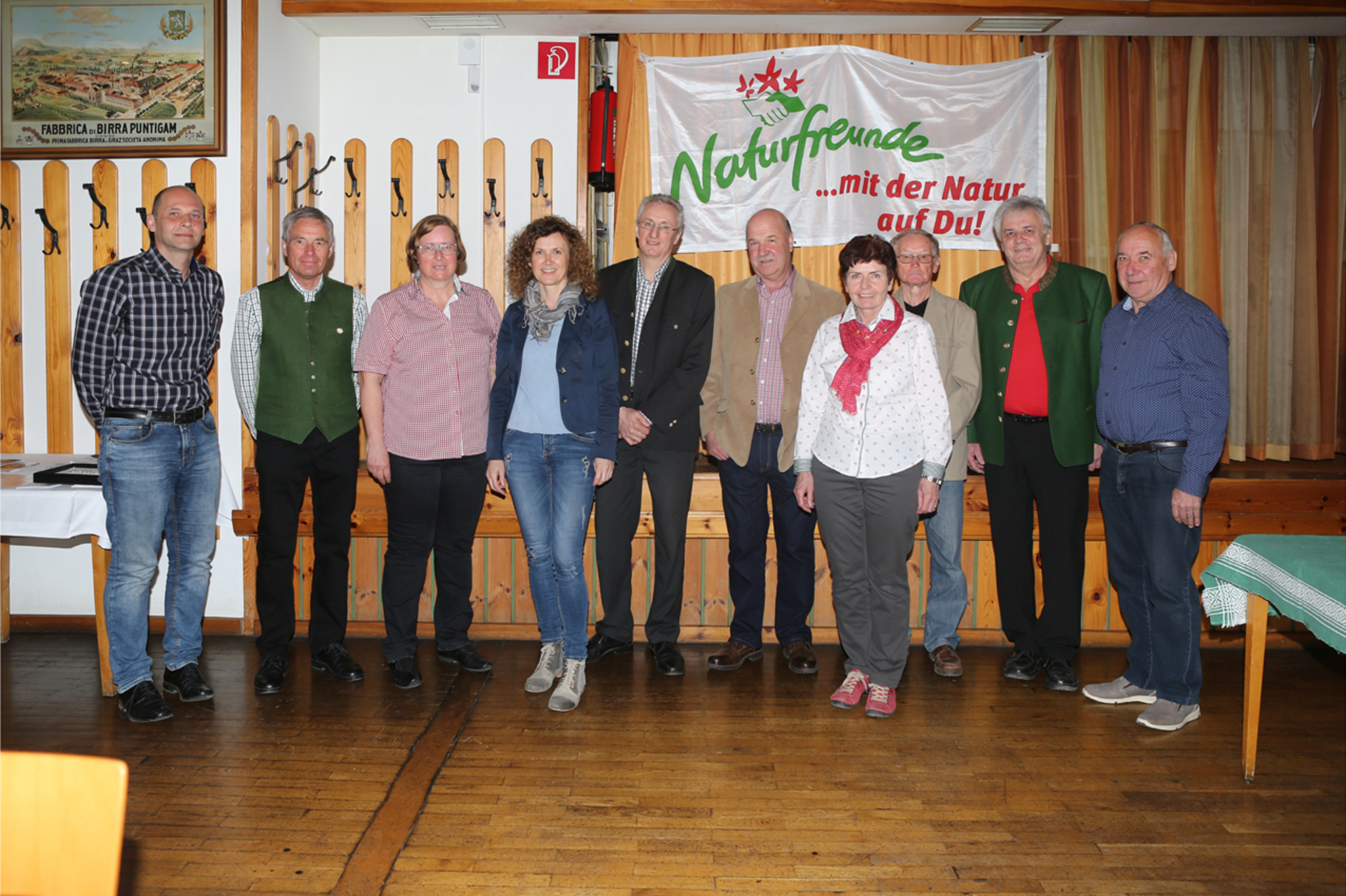 Wiedergewählte Stanzer Naturfreunde Mürztal