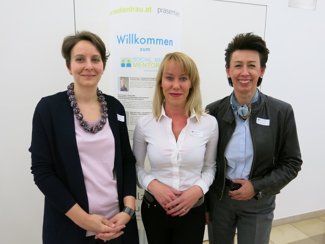 Das Projektteam: Leonie Josseck, Doris Nentwich, Doris Schulz