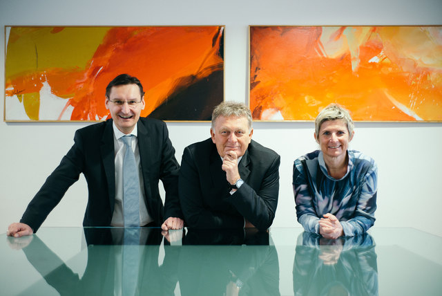 Ziehen zufrieden Bilanz in allen Holding-Sparten: Gert Heigl, Wolfgang Malik und Barbara Muhr