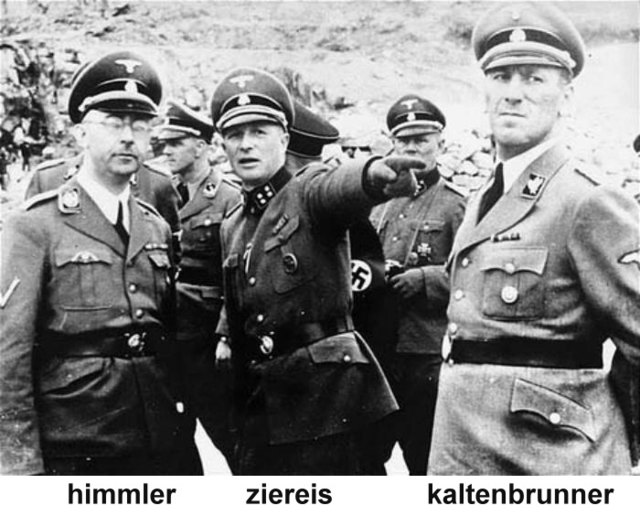 Besuch Ernst Kaltenbrunner im KZ Mauthausen | Foto: Public Domain