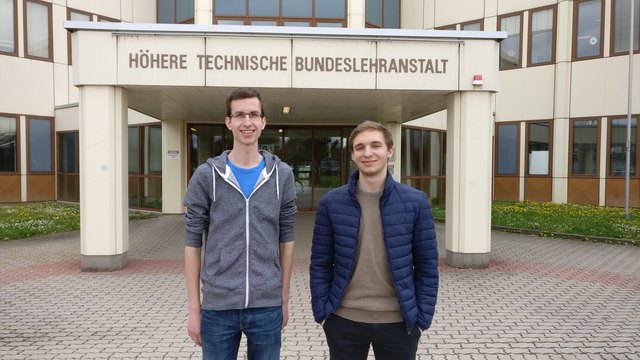 Jakob Wögerbauer und Moritz Stadler haben sich intensiv mit dem Bau der Modelle beschäftigt. | Foto: HTL Leonding