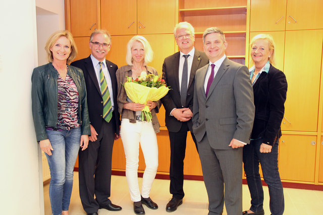 Stadträtin Eva Hollerer, SCL Manfred Kolar, Dr. Andrea Siebenhandl, Bürgermeister. Dr. Reinhard Resch,  Landesrat Maurice Androsch und  Oswald Ulla | Foto: privat