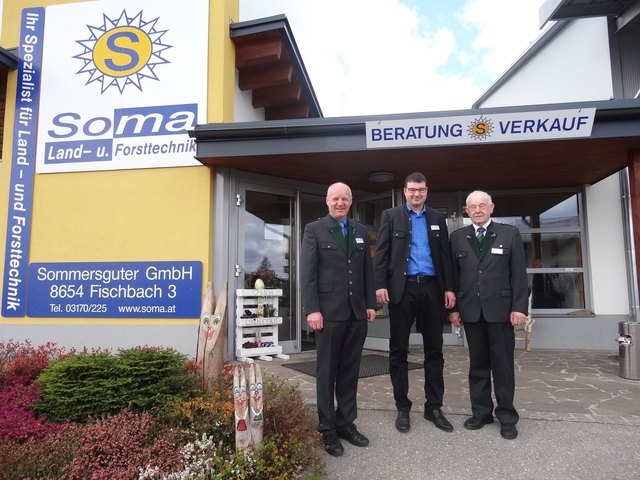 Die große Frühlingsschau der Firma SOMA. Martin, Klaus und Walter Sommersguter waren begeistert vom großen Interesse der Besucher.