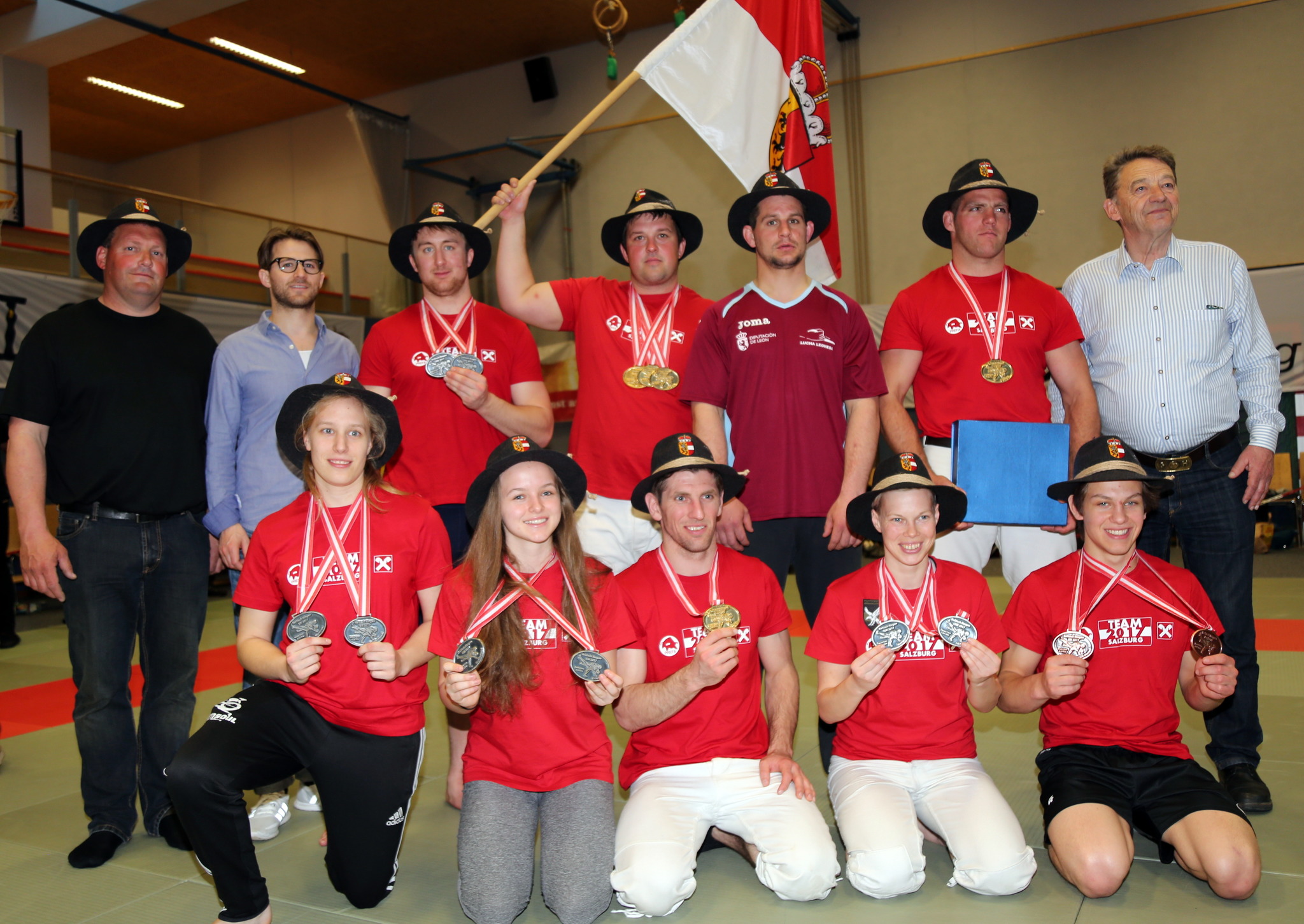 Siegerehrung Keltisch Ringen EM - Bruck/Glstr. - Pinzgau