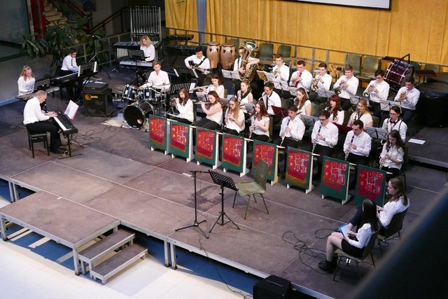 Die BORG Big Band in Aktion.