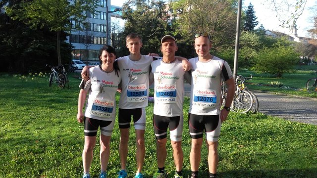 Die vier Läufer der Firma Schaubmaier. | Foto: Foto: privat