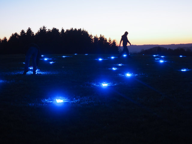 Die Spaxels werden von der Airfield Crew zum Take-Off aktiviert. | Foto: Martin Hieslmair