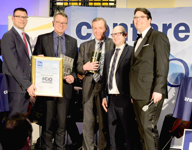 Im Bild v.l.n.r.: Gunther Reimoser (EY), Andreas Kranabitl (SPAR), Rudolf Staudinger (SPAR), Thomas Zapf (Styria), Michael Ghezzo (confare)