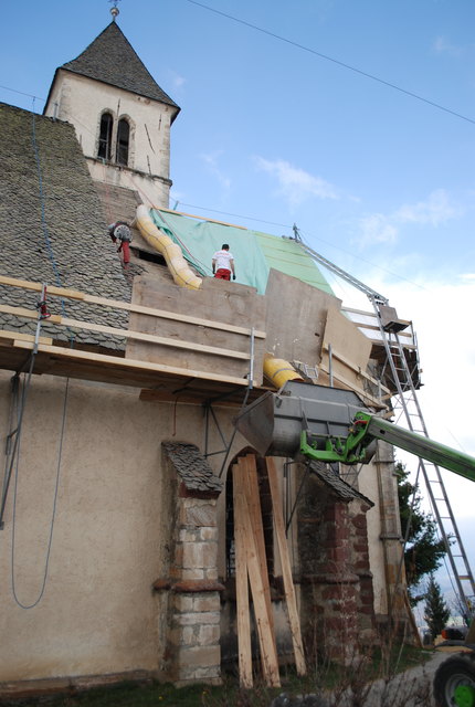 Noch bis Juni sind die Arbeiter mit den Sanierungsarbeiten auf dem Magdalensberg beschäftigt