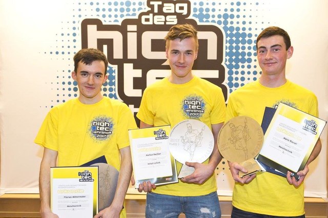 Der junge Metalltechniker, Markus Bachler aus Lunz am See, konnte sich beim NÖ Lehrlingswettbewerb durchsetzen. | Foto: Bachler Metalltechnik