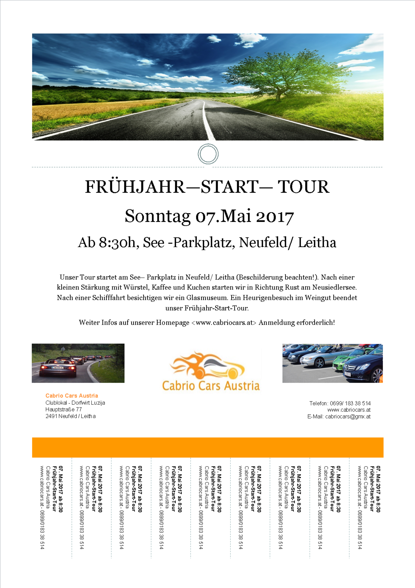 FrühjahrStartTour, Cabrio Cars Austria Eisenstadt