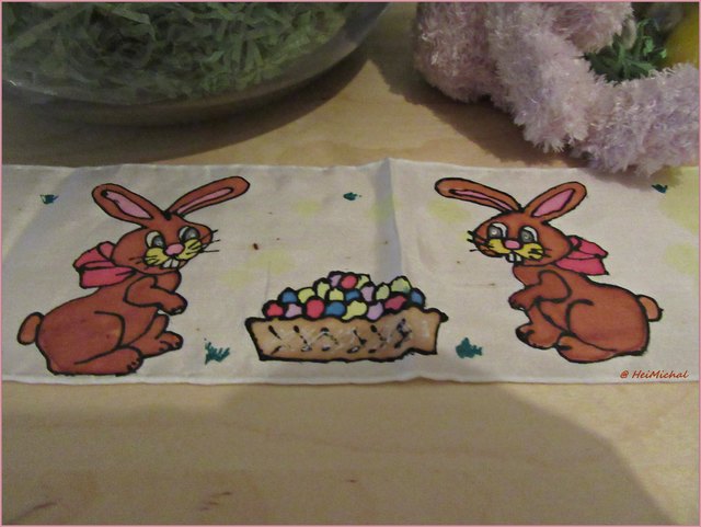 Ein Seidenband habe ich selbst gemalt 1997.