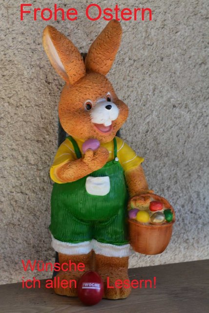 Ich wünsche allen Woche Lesern Frohe Ostern!