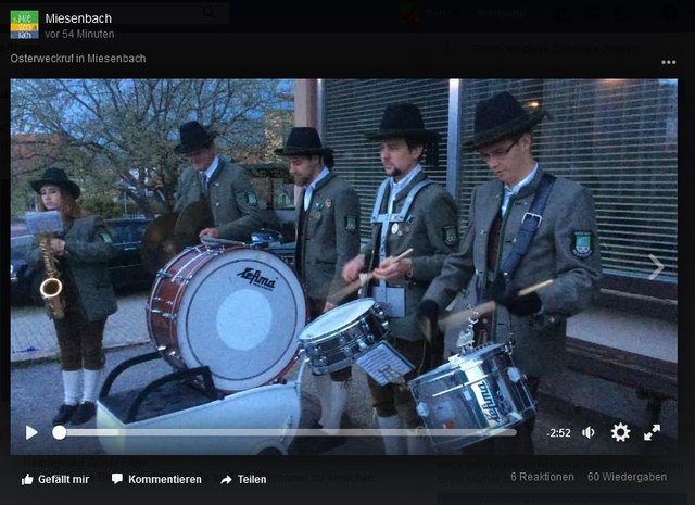 Osterweckruf MV Miesenbach