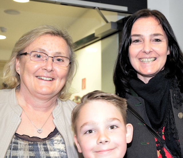 Drei Generationen: Inge, Fabian und Marina Kecler