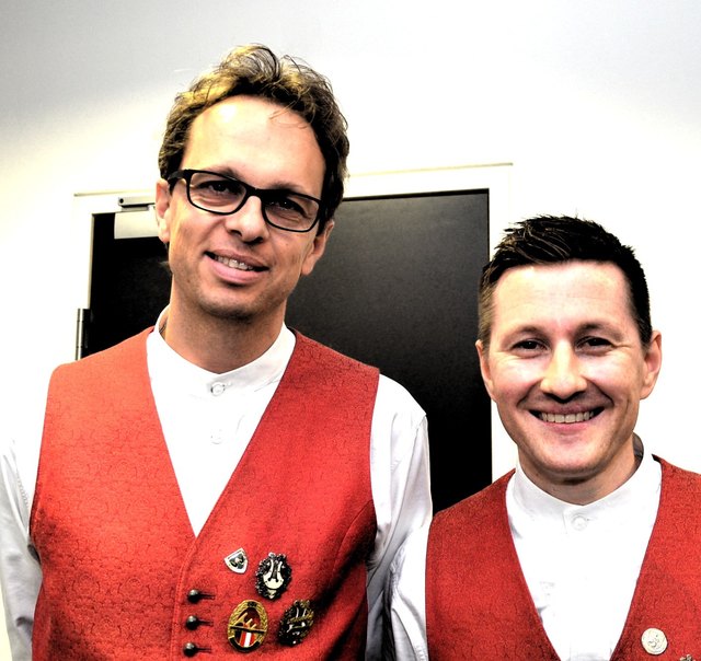 Kapellmeister Günther Abwerzger und sein Stellvertreter Peter Brugger