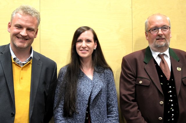 Nahmen die Ehrungen vor: Rudi Truskaller, Steffi Glabischnig und Franz Eder