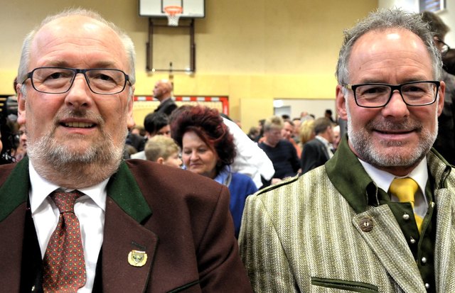 Bürgermeister Franz Eder und Stellvertreter Hans Ramsbacher