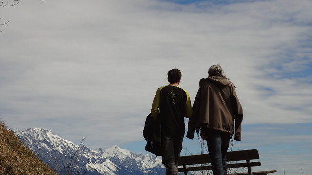 Ein letzter Blick auf die verschneiten Stubaier!