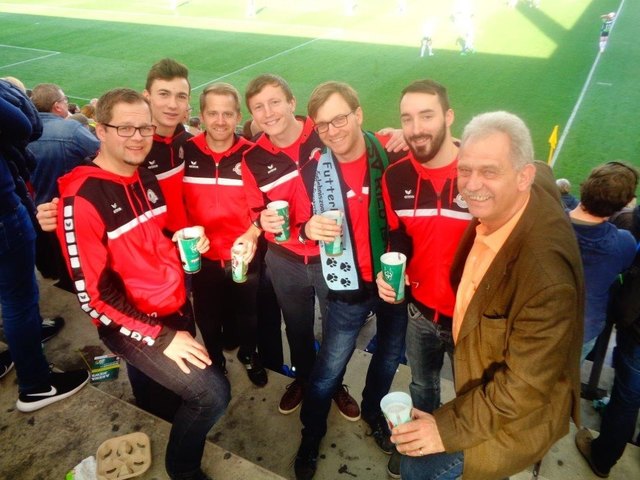 Stefan Burgholzer, Manuel Oberlehner, Präsident Peter Oberlehner, Christoph Oberlehner, Lukas Eidenhammer, Erwin Schustereder, Martin Ruttinger, Klaus Schustereder, Benedikt Hartl. | Foto: UFG Grieskirchen/Pötting