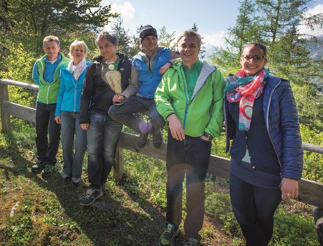 Rudi Trinko, Andrea Zraunig, Günter Mussnig, Toni Sauper, Werner Mussnig, Nathalie Reichhold (nicht am Bild: Sonja Thaler) | Foto: KK/Trail Angels