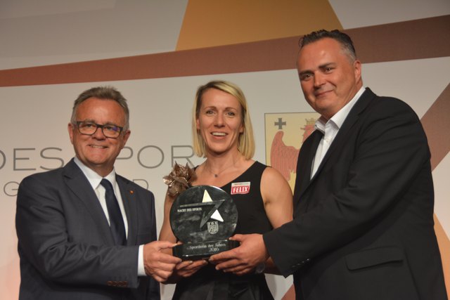 Sportlerin des Jahres: Hans Niessl, Nicole Trimmel und Hans Peter Doskozil
