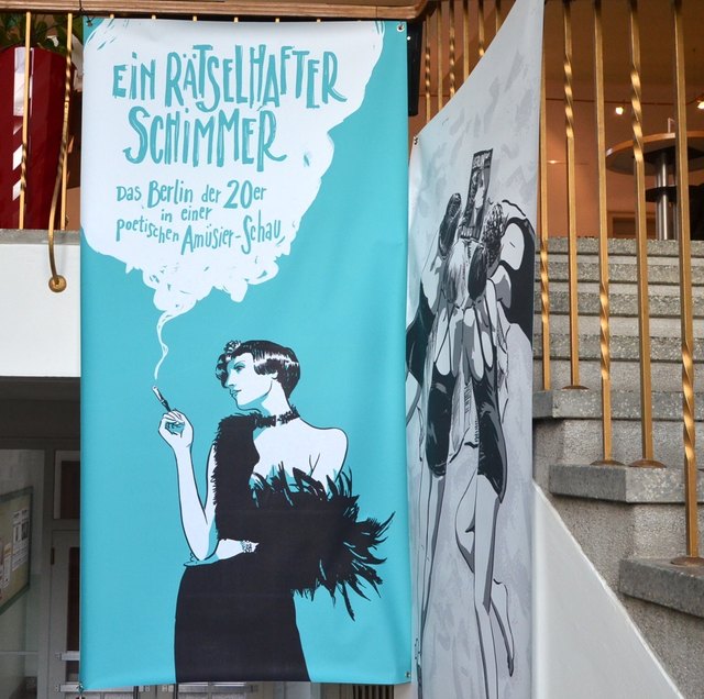 Begrüßung im Treppenhaus des Radentheiner Rathauses