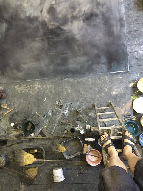 Arbeit im Sommeratelier. | Foto: Matthias Swoboda