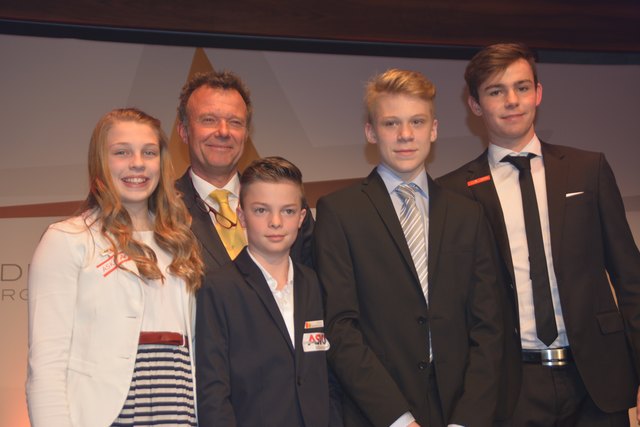 Wolfgang Mesko-Talentetrophy: Alissa Mörz, Hans Spitzauer, Felix Schmidl, Benjamin Schalling und Tobias Pürrer