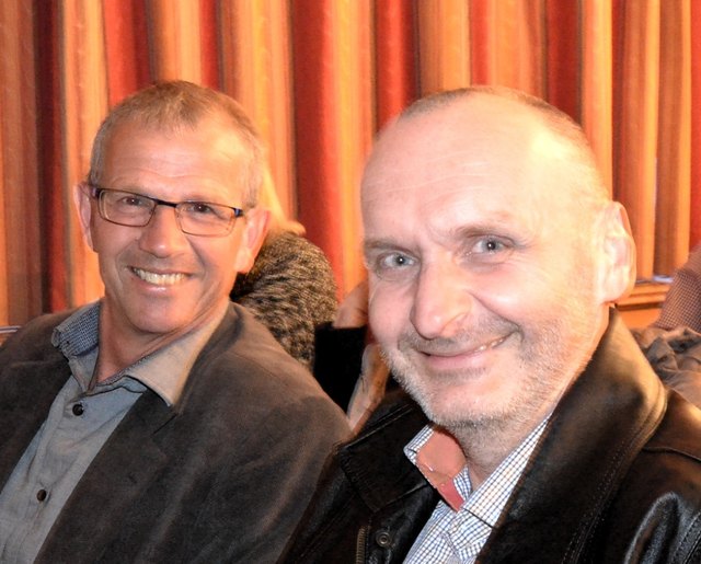 Helmut Allmayer mit seinem Kollegen Werner Lackner