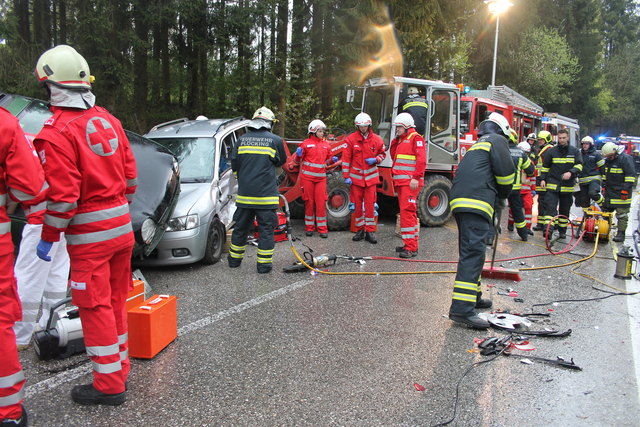 Feuerwehrübung, St. Martin, April 2017