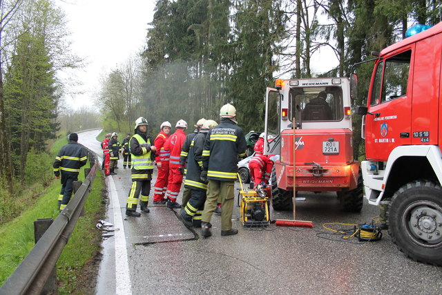 Feuerwehrübung, St. Martin, April 2017