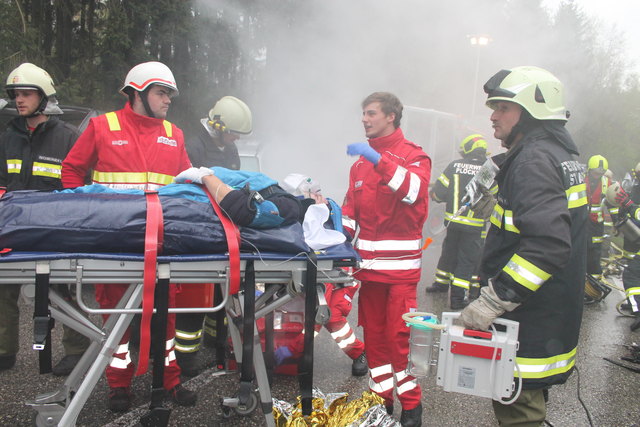 Feuerwehrübung, St. Martin, April 2017