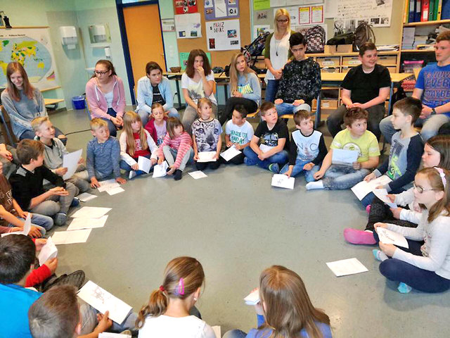 Schüler präsentierten die Ergebnisse den Kollegen. | Foto: KK