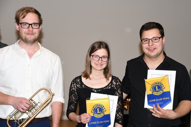Bernhard Bittermann, Selina Ott und Lorenz Jansky (v. l.). | Foto: Lions