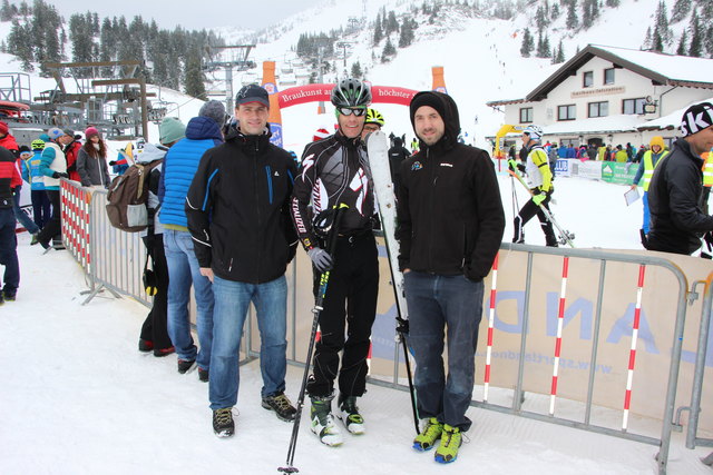 Auf gute Nachbarschaft:  Andreas Huber, Christoph Hochpöchler und  Stephan Schönberger | Foto: WSG Gaflenz