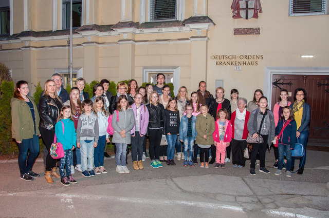 BlockflötenschülerInnen der Musikschule Unteres Lavanttal  mit den Blockflötenlehrerinnen Organisatorin Marion Joham-Plattner und Beate Schirgi