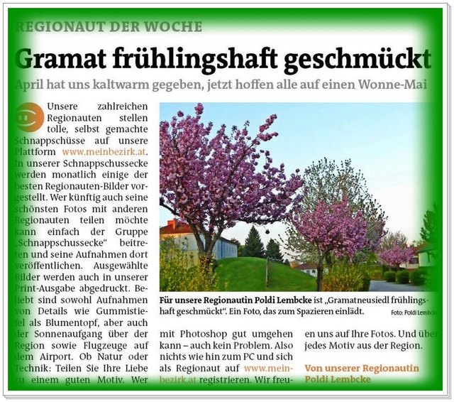 Mein Dank und meine Freude sind sehr groß.