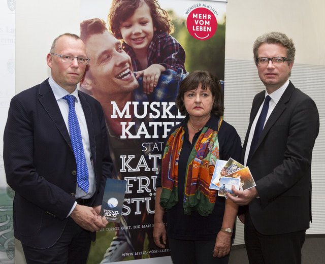 Starteten Kampagne: Michael Koren, Renate Hutter, Christopher Drexler | Foto: Land Steiermark