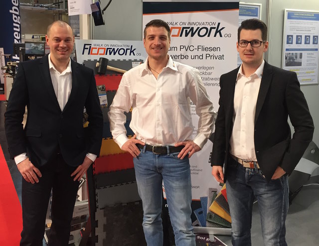 Das Floorwork-Team Fabian Höpperger, Andreas Waldhart, Felix Stark (v. li.). | Foto: Floorwork OG