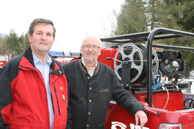 Bezirkshauptmann Spittal/Drau Mag. Dr. Klaus Brandner und der Bürgermeister der Marktgemeinde Rennweg, Franz Eder