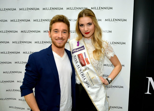 Sänger und ESC Teilnehmer Nathan Trent und Miss Austria 2016 Dragana Stankovic