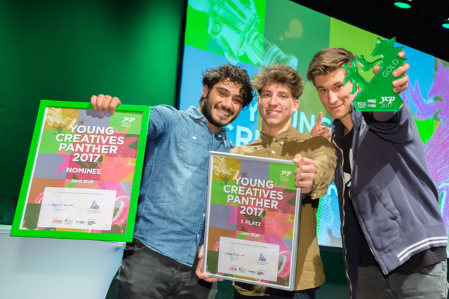 Glückliche Gewinner: Jann Doll (Mitte) mit Team | Foto: Florian Rainer