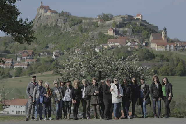 Die Gäste aus Italien schauten sich die Sehenswürdigkeiten in der Region an.