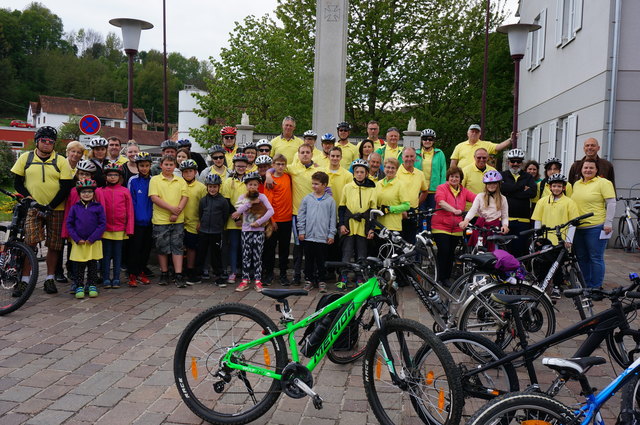 Die Unterlammer beteiligten sich zahlreich an der Radsternfahrt zur Therme Loipersdorf. | Foto: KK