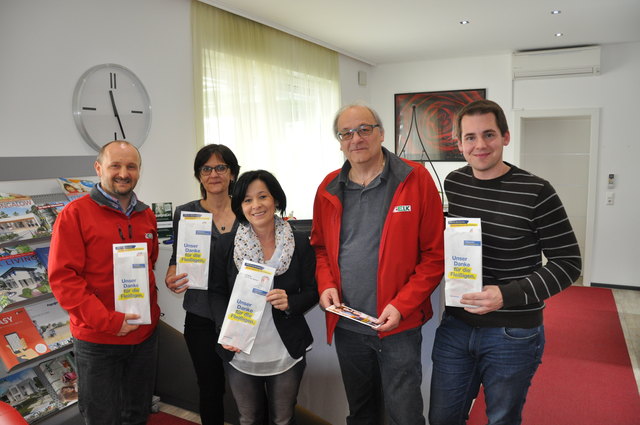 Betriebsbesuch bei der Firma ELK: v.l. Betriebsrat Reinhard Poppinger, Michaela Ardelt, LAbg. Margit Göll, Betriebsrat Christian Tolar, Christoph Hoffelner. | Foto: privat